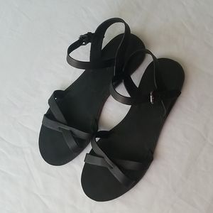 Madewell Black Strappy Sandals